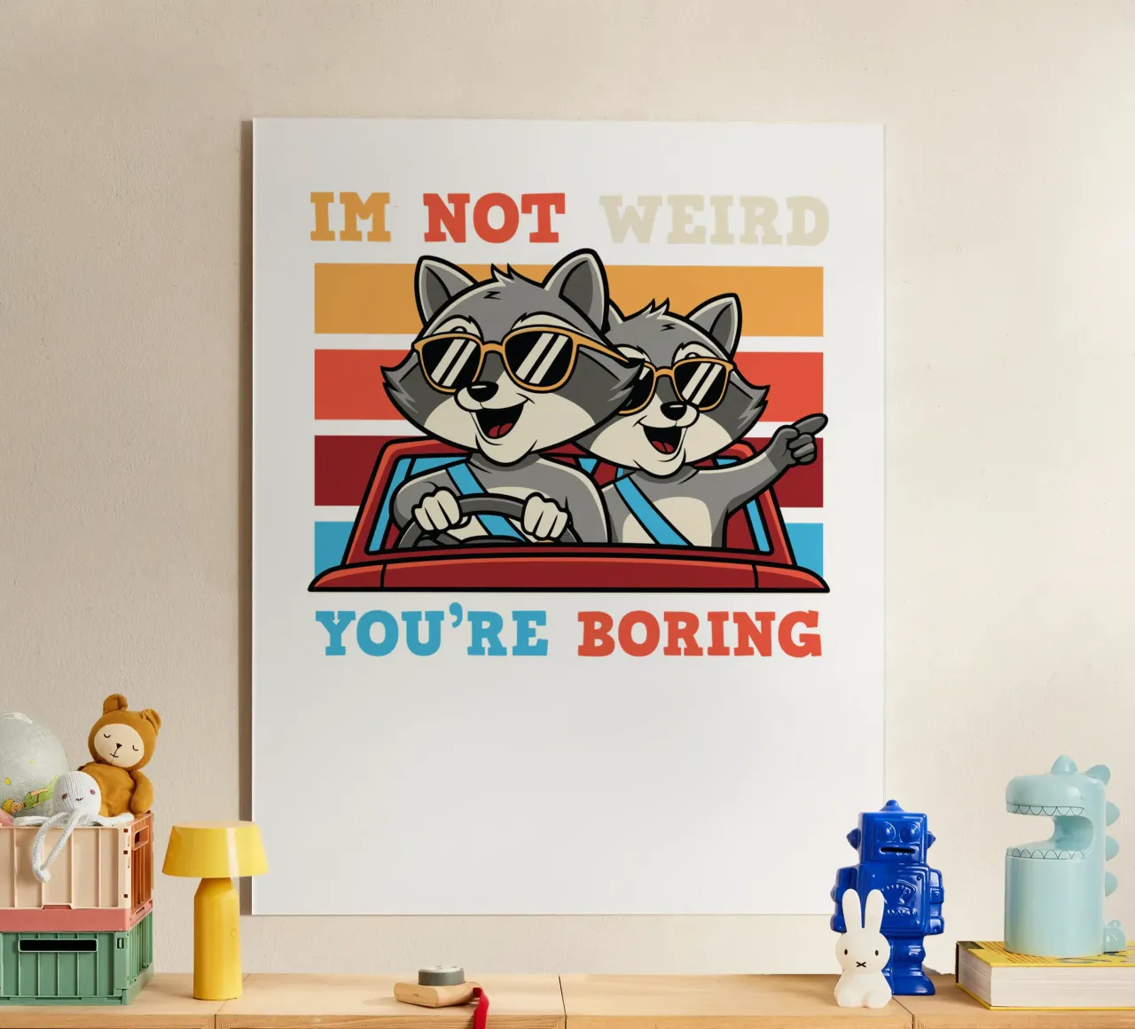 I'm not weird, you're boring Acryl-Glas von edsonramosart