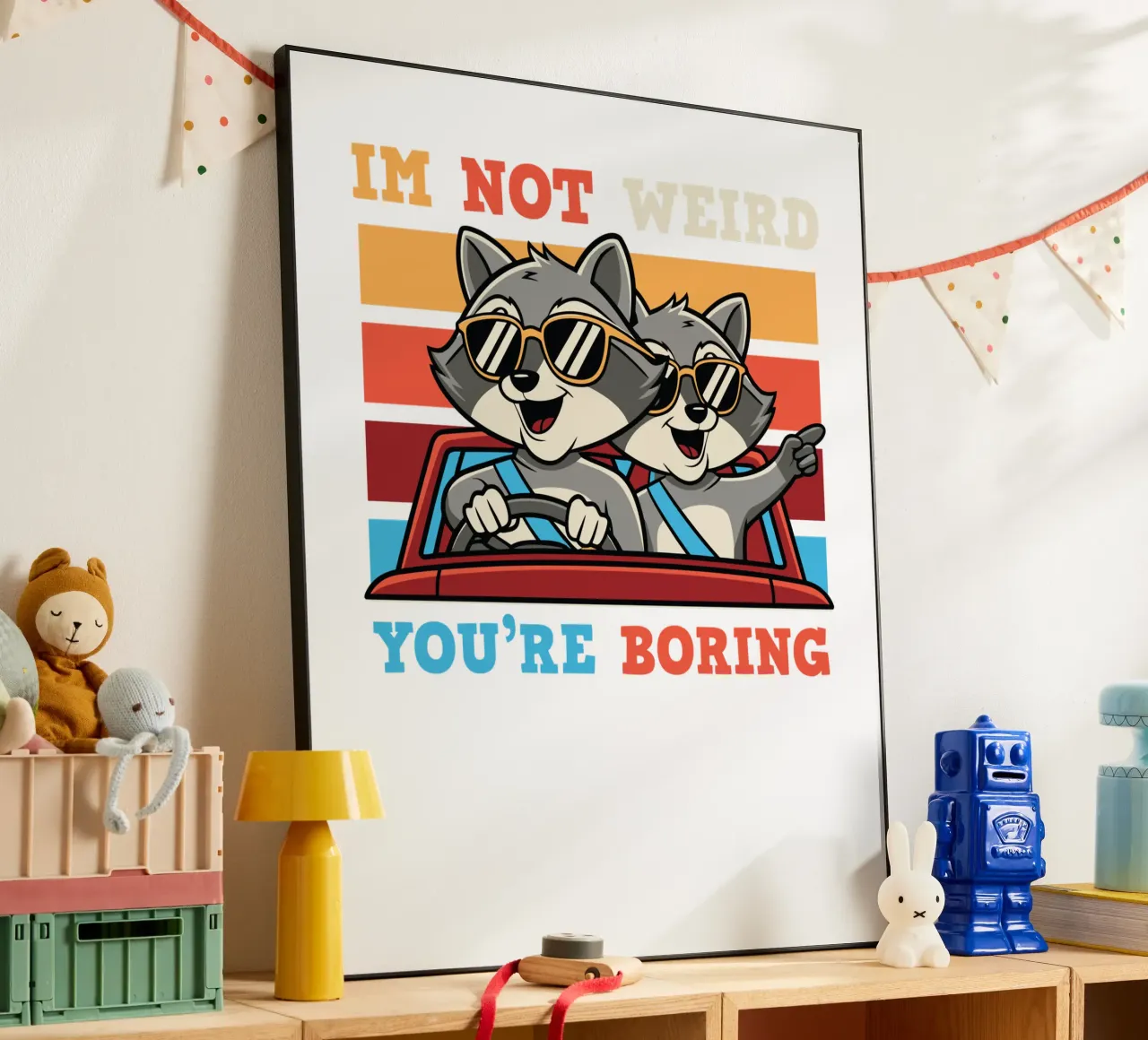 I'm not weird, you're boring alluminio dibond da edsonramosart