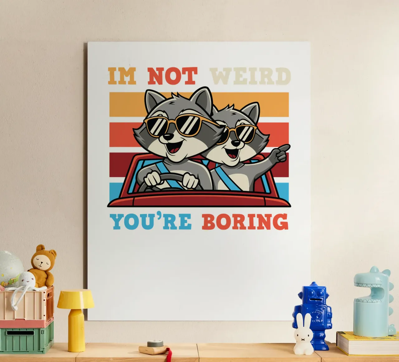 I'm not weird, you're boring alluminio dibond da edsonramosart