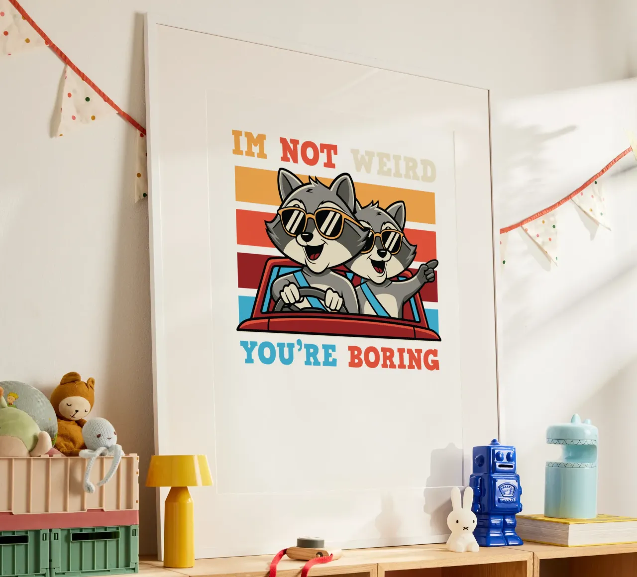 I'm not weird, you're boring poster de edsonramosart