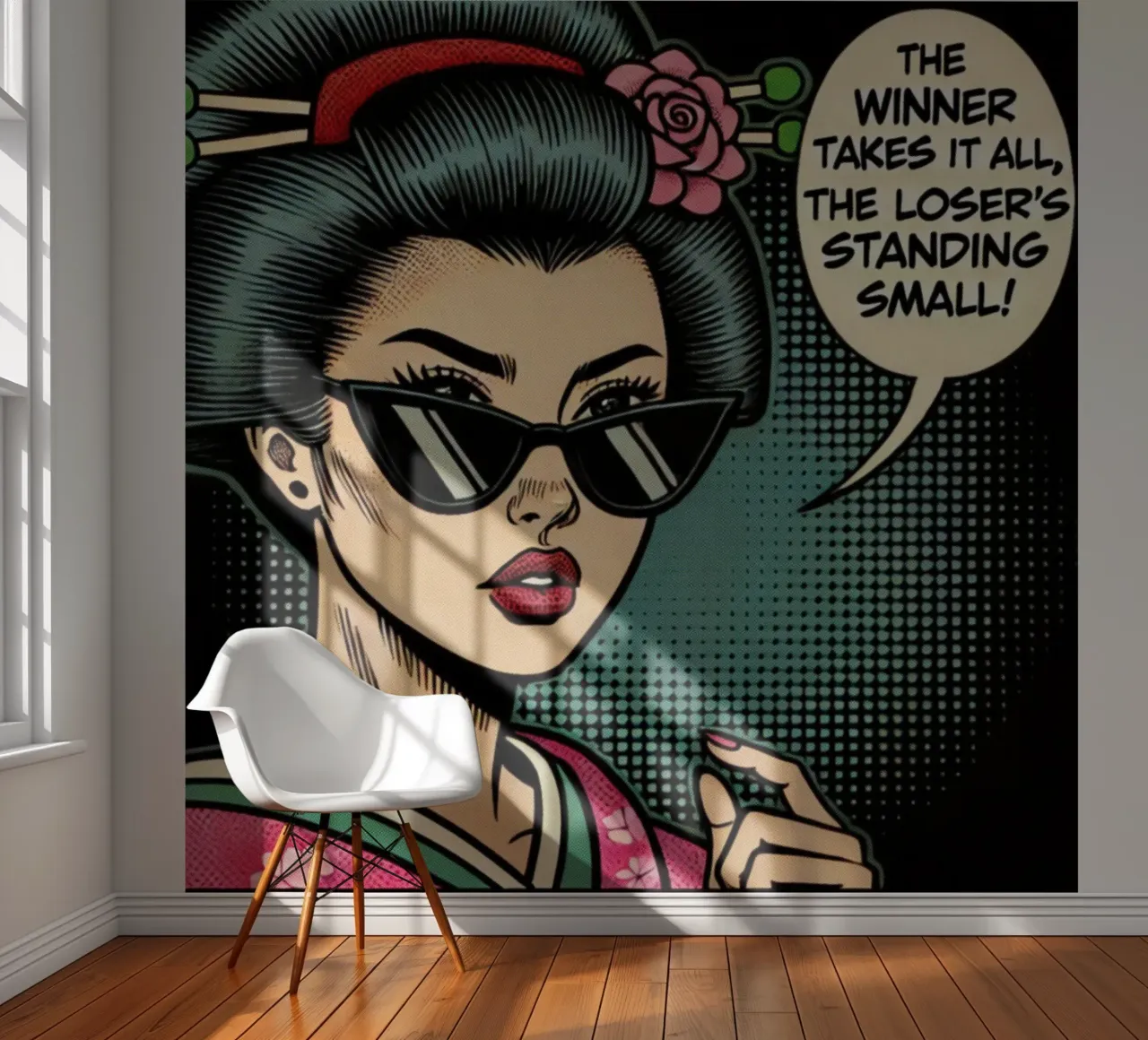 the winner takes it all - Vintage Poster carta da parati fotografica da posterprints-by-nomad