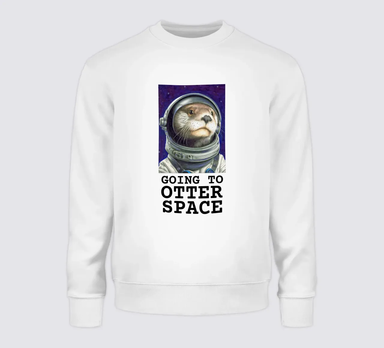 Otter Space felpa da Graphit und Farbe