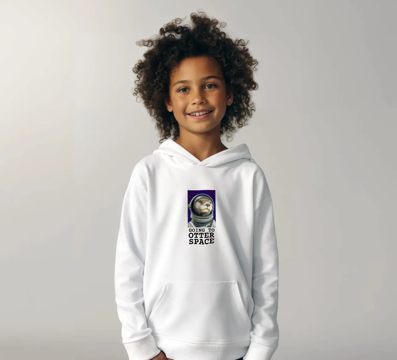 Otter Space felpa bambino con cappuccio da Graphit und Farbe