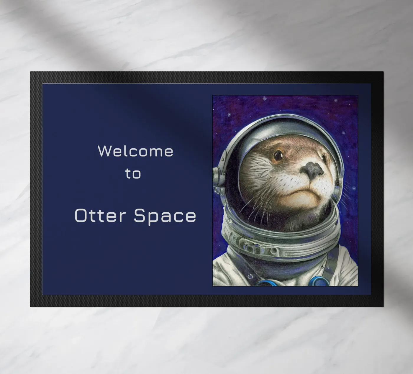 Otter Space doormat by Graphit und Farbe