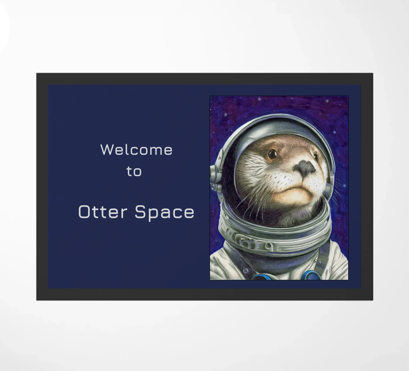 Otter Space doormat by Graphit und Farbe