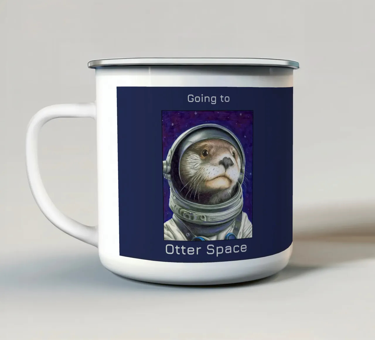 Otter Space tazza in smalto da Graphit und Farbe