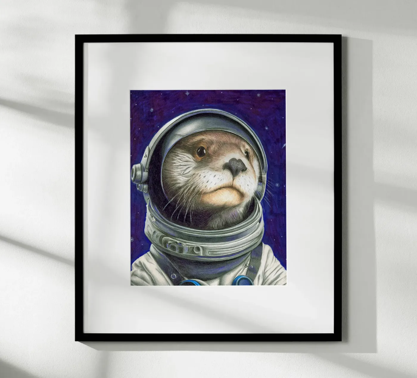 Otter Space poster by Graphit und Farbe