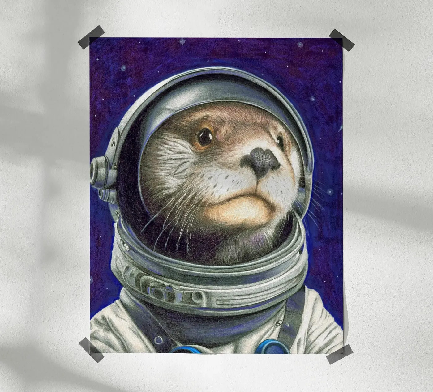 Otter Space poster by Graphit und Farbe