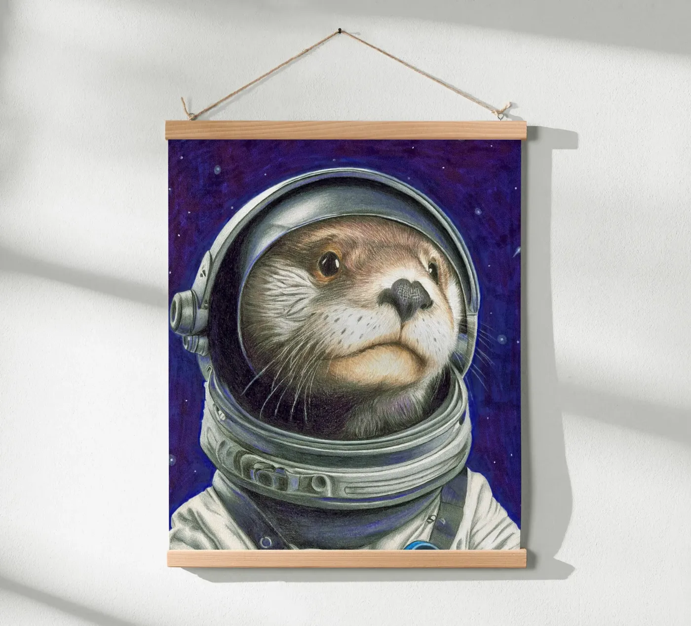 Otter Space poster by Graphit und Farbe