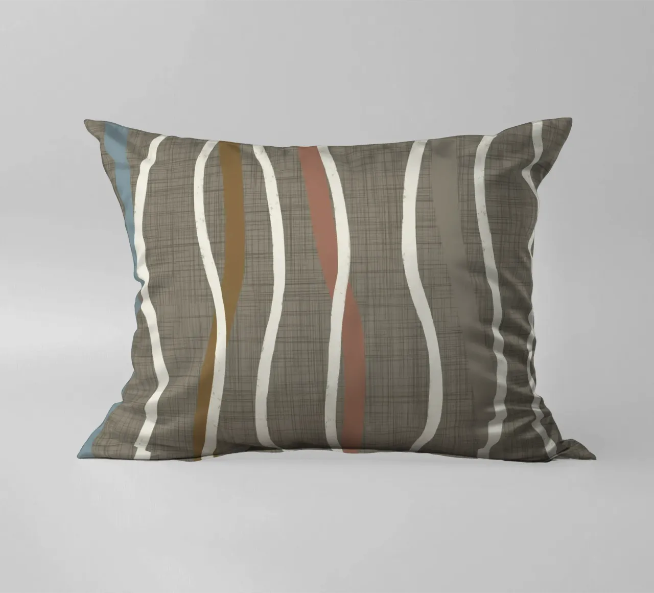 Retro Linee ondulate Griglia Alloro Quercia PANTON - Mid Century Modern cuscino da susanacosta