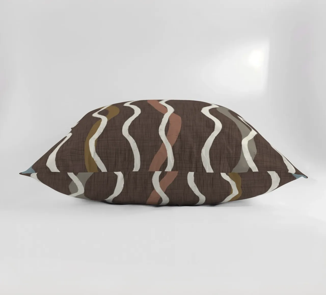 Linee ondulate retrò Caffè Quarzo PANTONE - Mid Century Modern cuscino da susanacosta