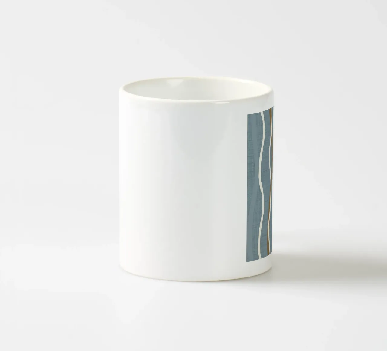 Linee ondulate retrò Arona PANTONE 16-4109 - Mid Century Modern tazza in ceramica da susanacosta