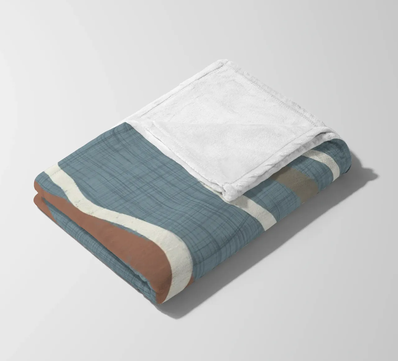 Linee ondulate retrò Arona PANTONE 16-4109 - Mid Century Modern coperta in pile da susanacosta