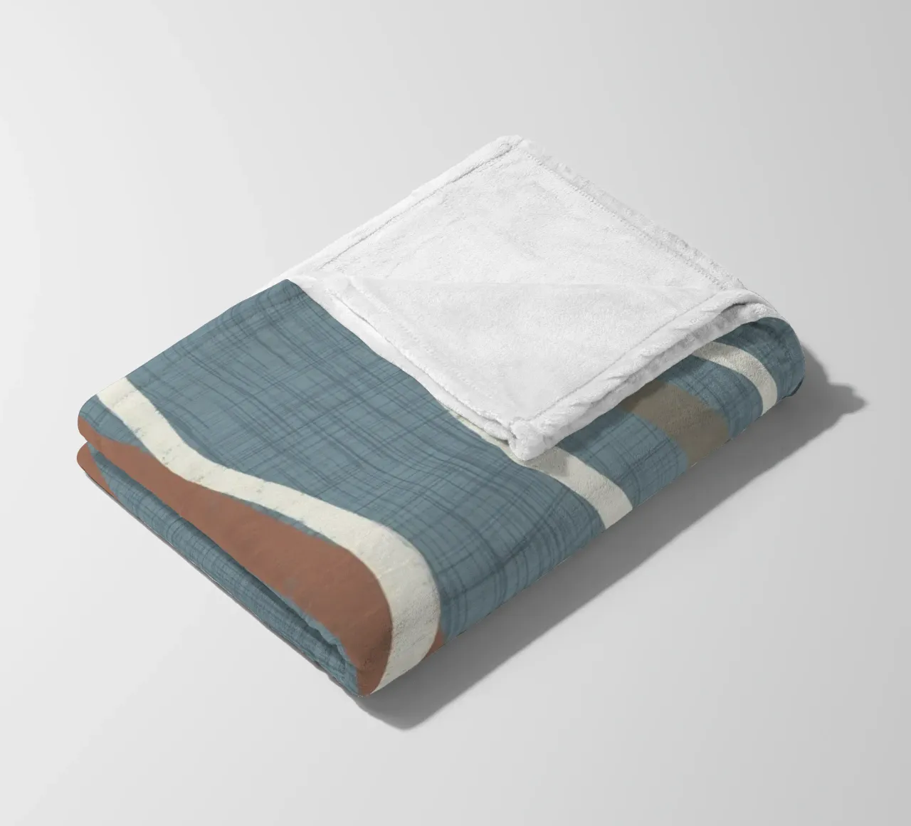 Linee ondulate retrò Arona PANTONE 16-4109 - Mid Century Modern coperta in pile da susanacosta