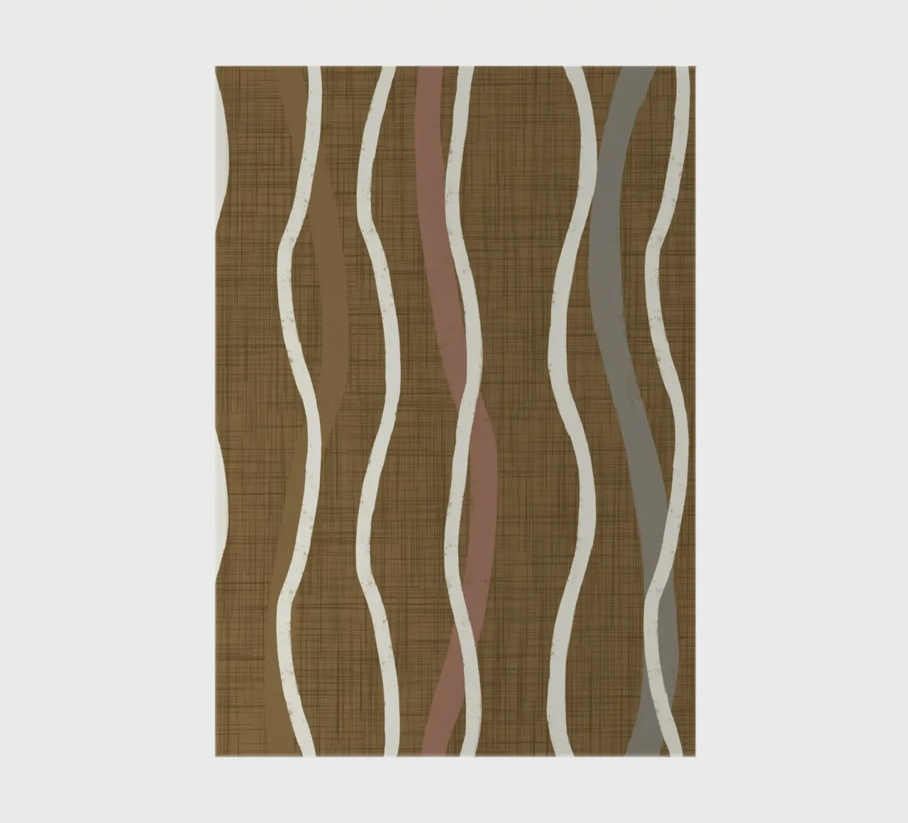 Linee ondulate retrò Oro spento PANTONE 17-0935 - Mid Century Mod diario da susanacosta
