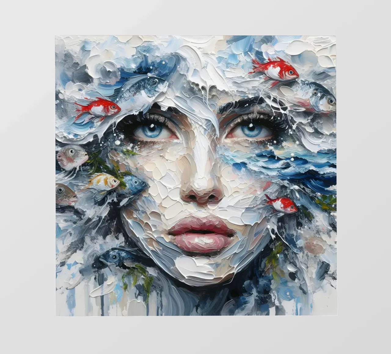 Nuotare con i pesci Pittura telo in pvc da ARTOMATIC