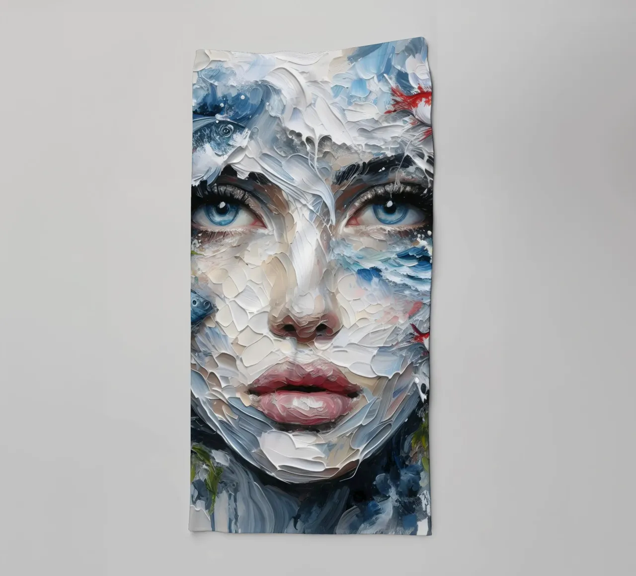 Nuotare con i pesci Pittura asciugamano da bagno da ARTOMATIC