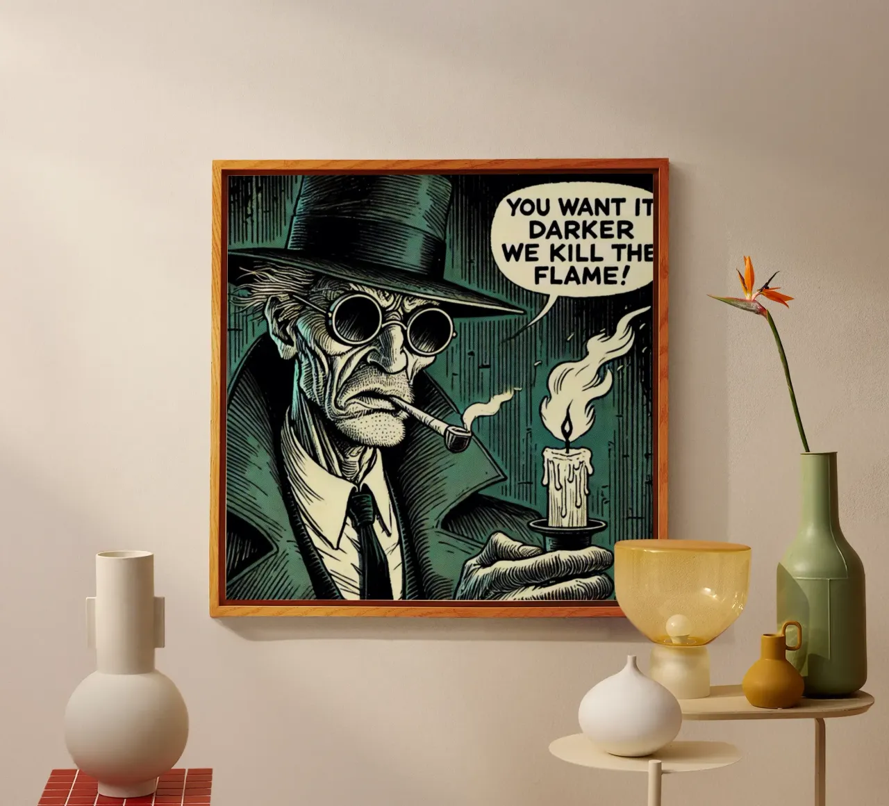 you want it darker - Vintage Poster plexiglass da posterprints-by-nomad