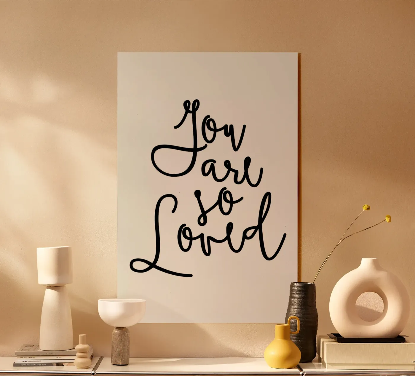 You Are So Loved plexiglass da Honeymoon Hotel