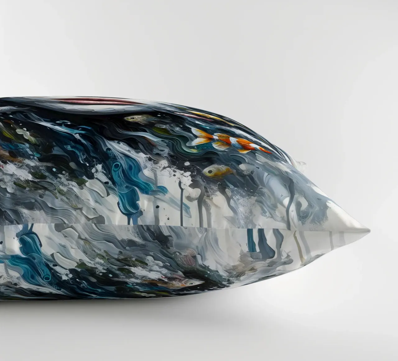 COME UN PESCE FUOR D'ACQUA RITRATTO cuscino da ARTOMATIC