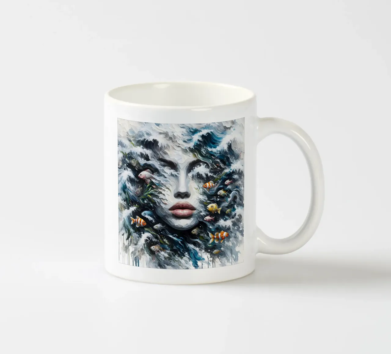 COME UN PESCE FUOR D'ACQUA RITRATTO tazza in ceramica da ARTOMATIC