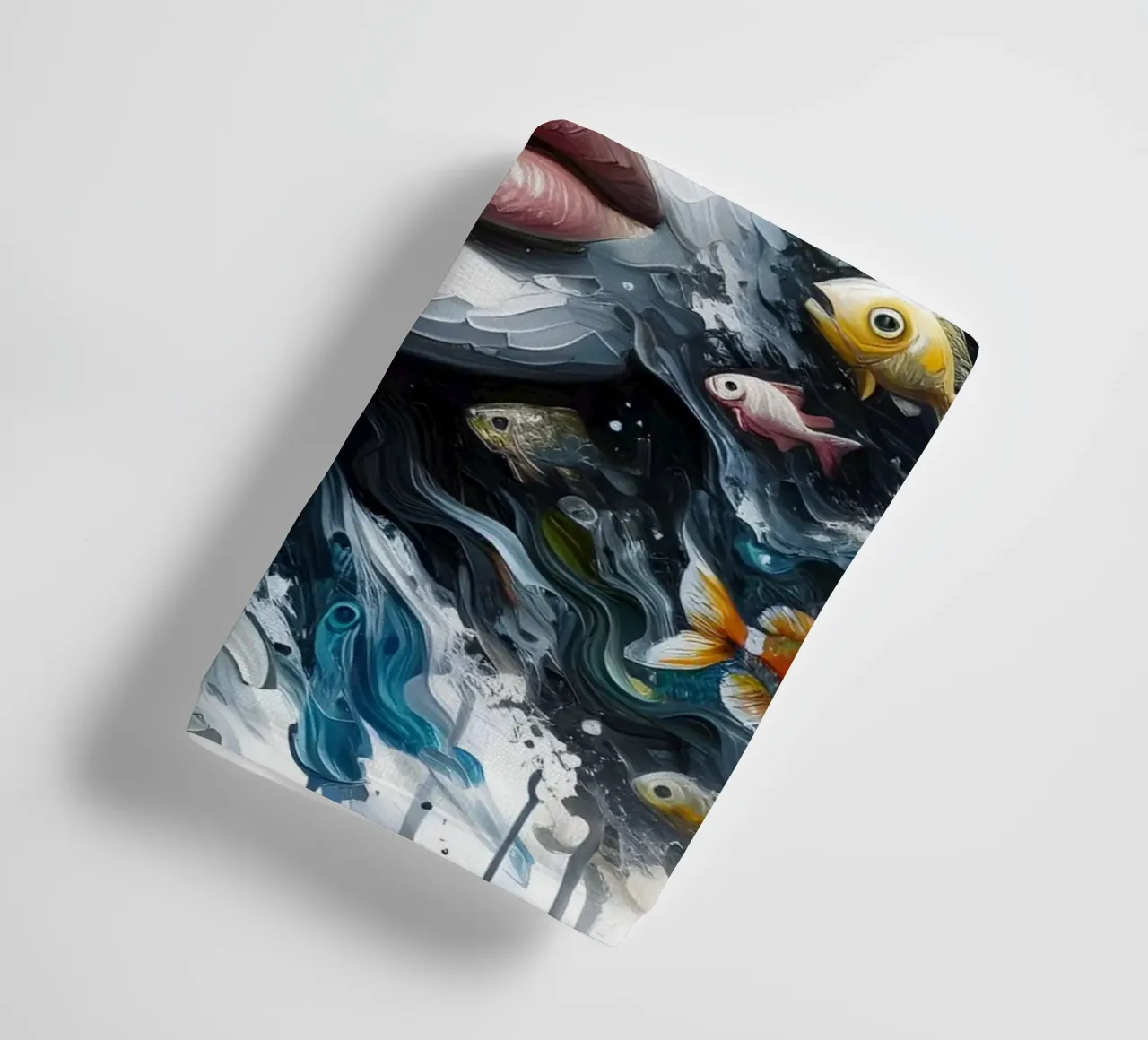 COME UN PESCE FUOR D'ACQUA RITRATTO asciugamano da bagno da ARTOMATIC