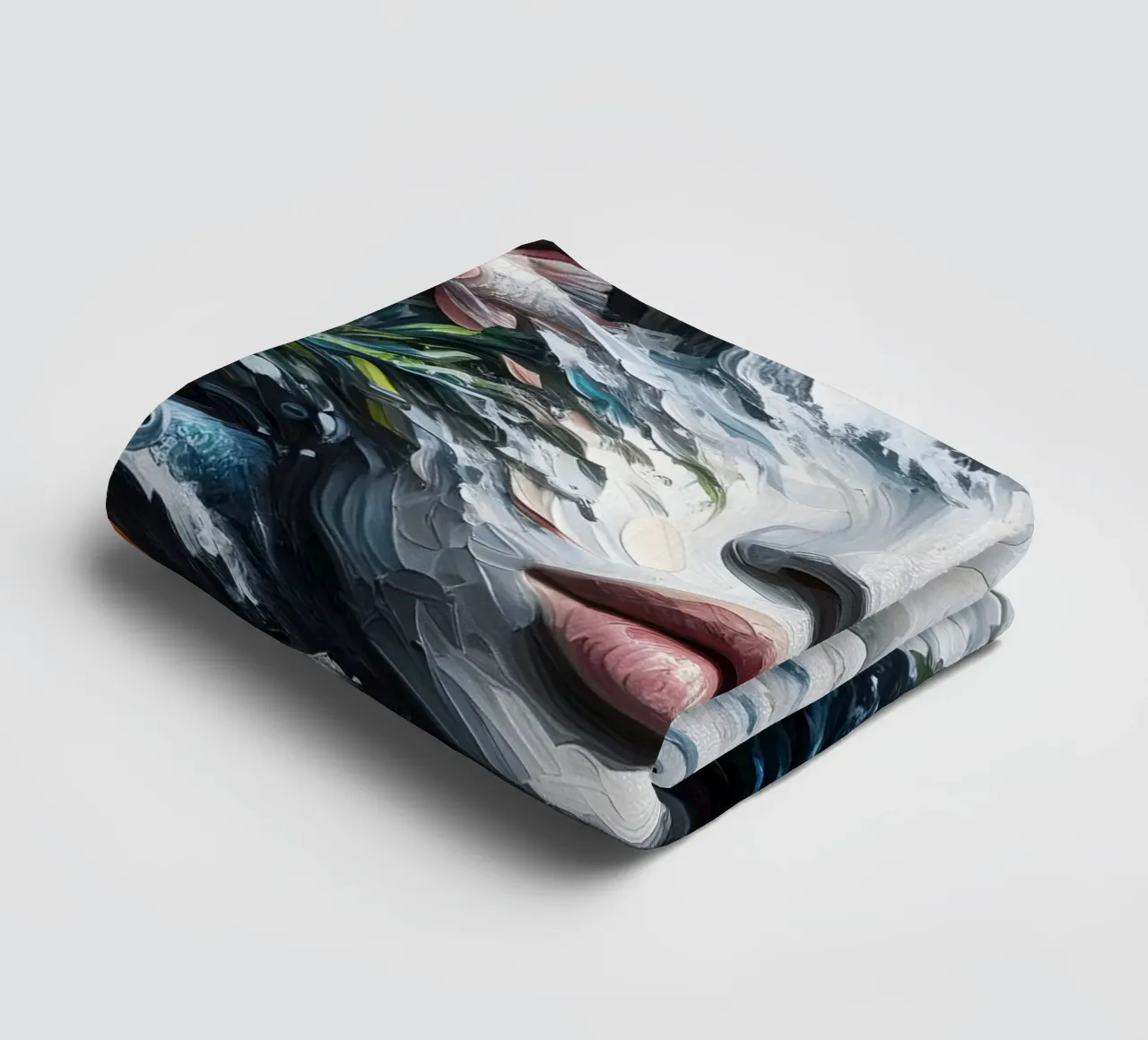 COME UN PESCE FUOR D'ACQUA RITRATTO asciugamano da bagno da ARTOMATIC