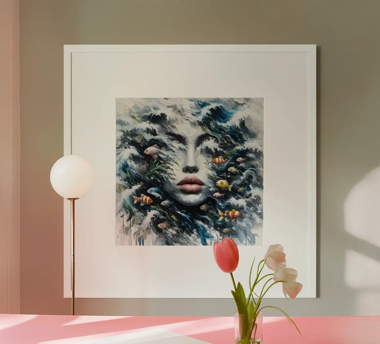 COME UN PESCE FUOR D'ACQUA RITRATTO carta hahnemühle da ARTOMATIC