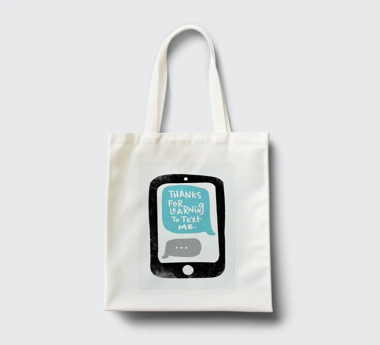 Moms Text borsa in juta da Matthew Taylor Wilson