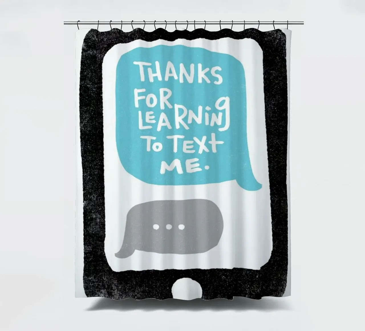 Moms Text shower curtain by Matthew Taylor Wilson