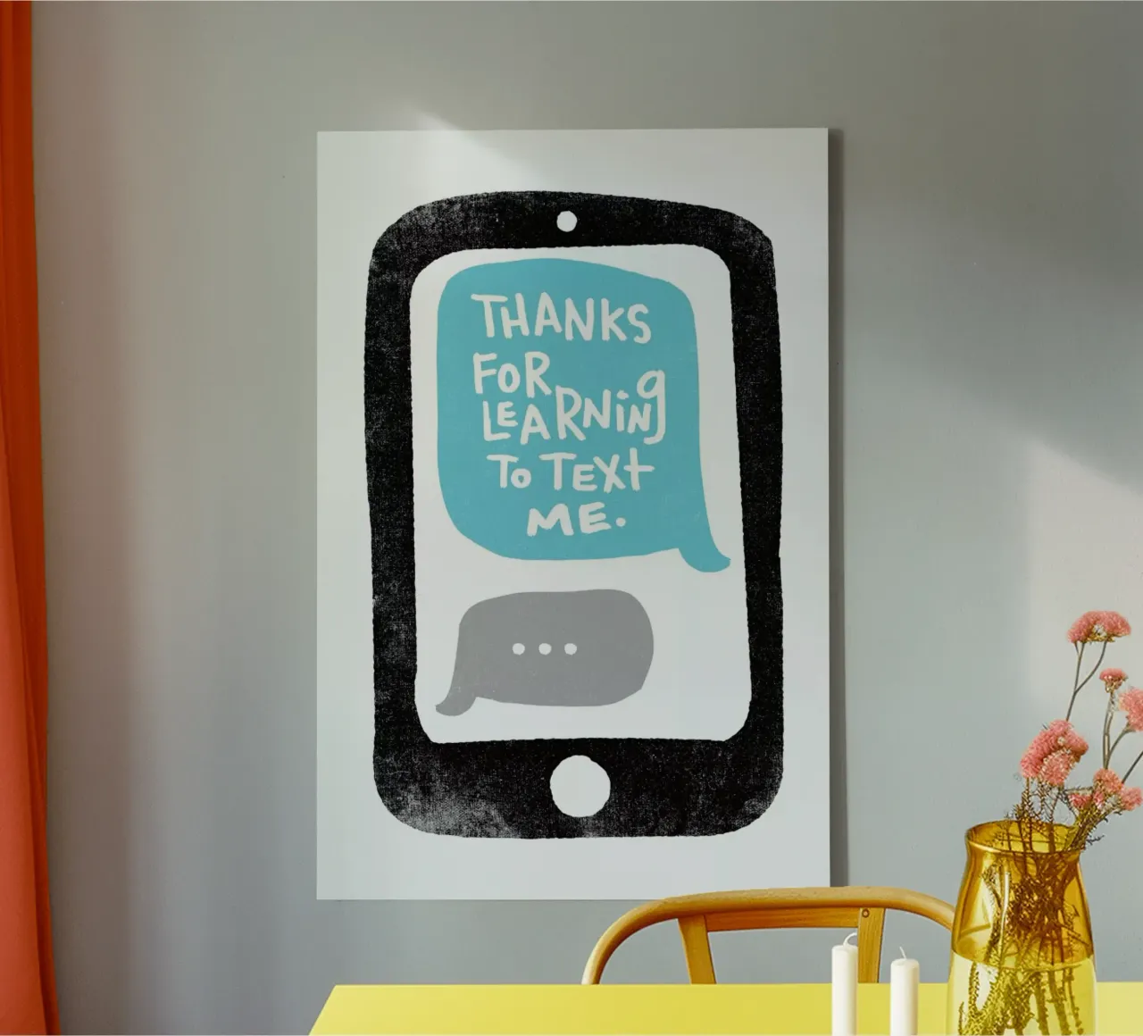 Moms Text canvas by Matthew Taylor Wilson