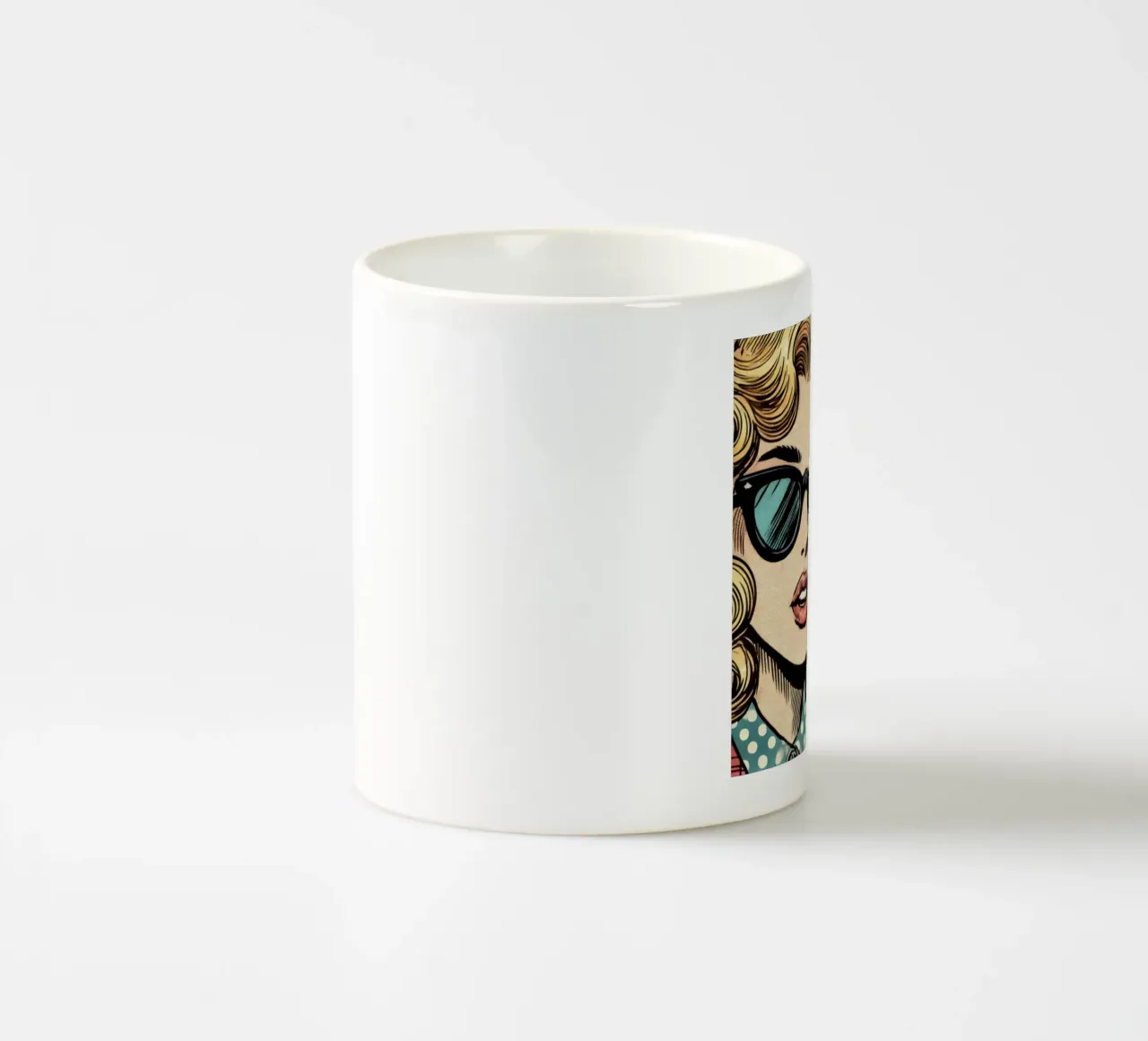 talk to my hand - Vintage Poster tazza in ceramica da posterprints-by-nomad