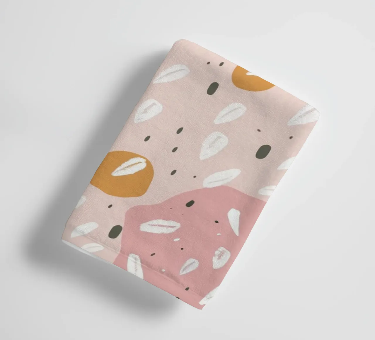 Pastel Abstract Print for Nursery towel by Little Lola