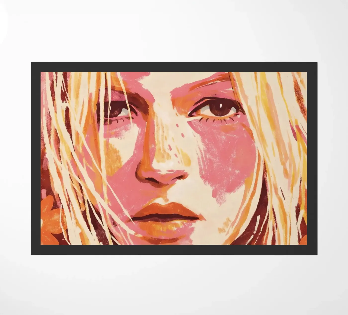 DONNA IN UN SOGNO DI FIORI zerbino da ARTOMATIC