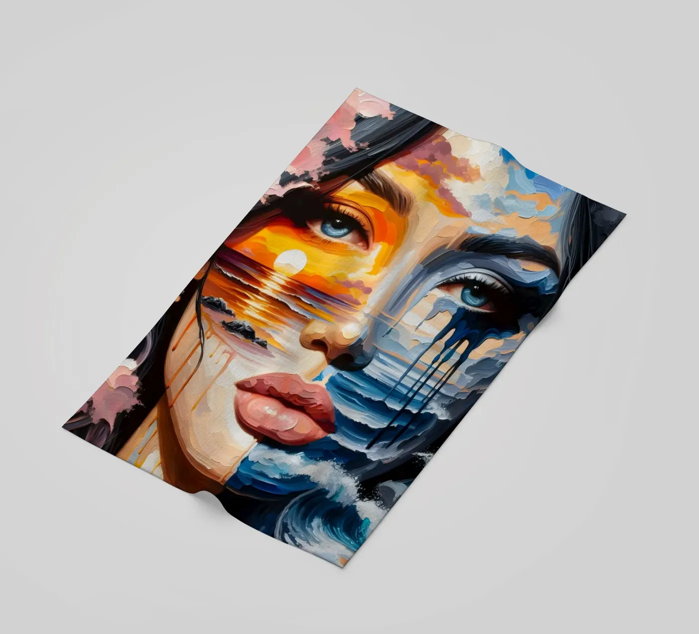 MARE TRANQUILLO E TEMPESTOSO telo mare da ARTOMATIC