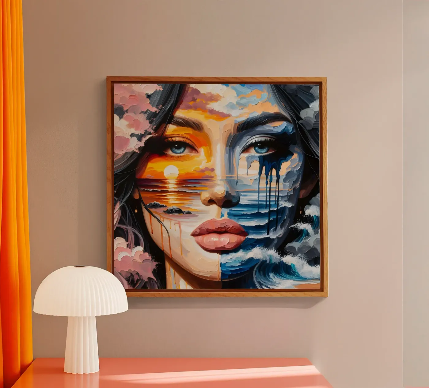 MARE TRANQUILLO E TEMPESTOSO plexiglass da ARTOMATIC