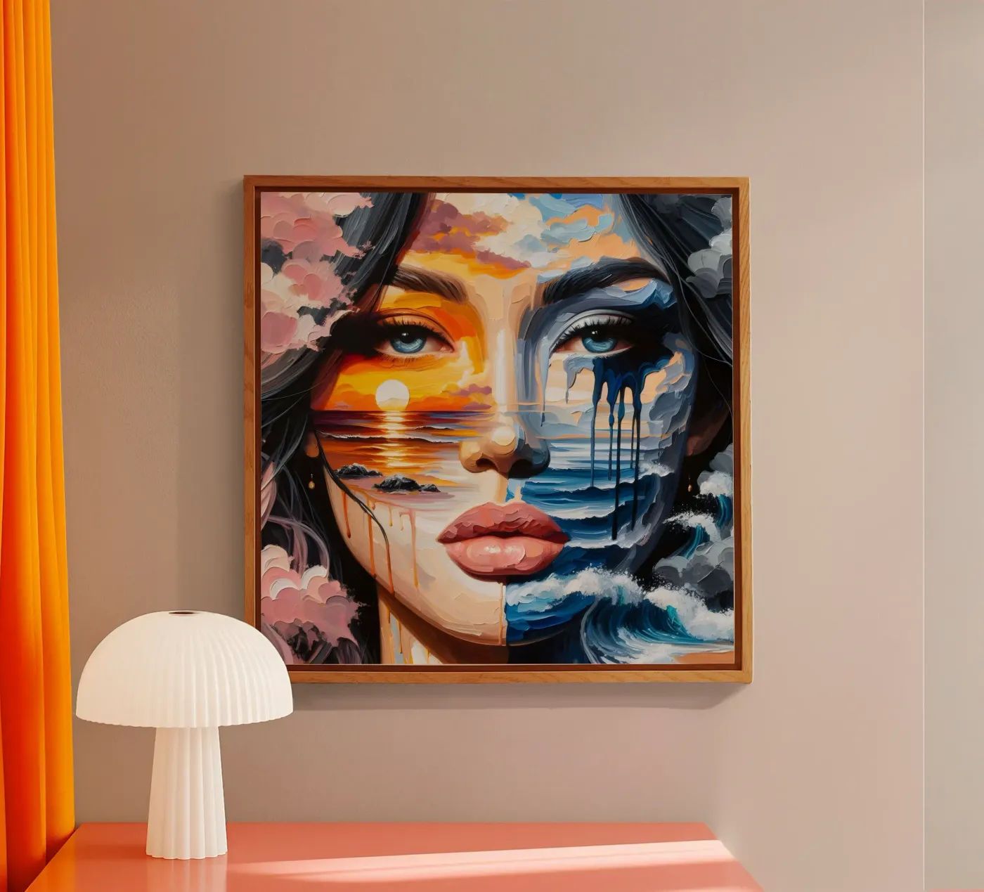 MARE TRANQUILLO E TEMPESTOSO plexiglass da ARTOMATIC