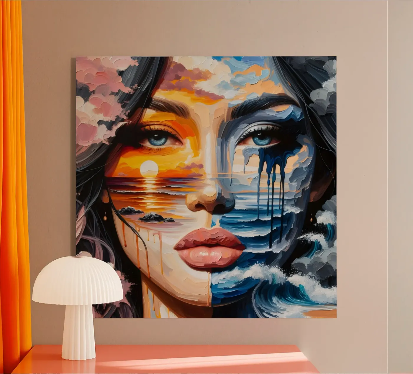 MARE TRANQUILLO E TEMPESTOSO plexiglass da ARTOMATIC