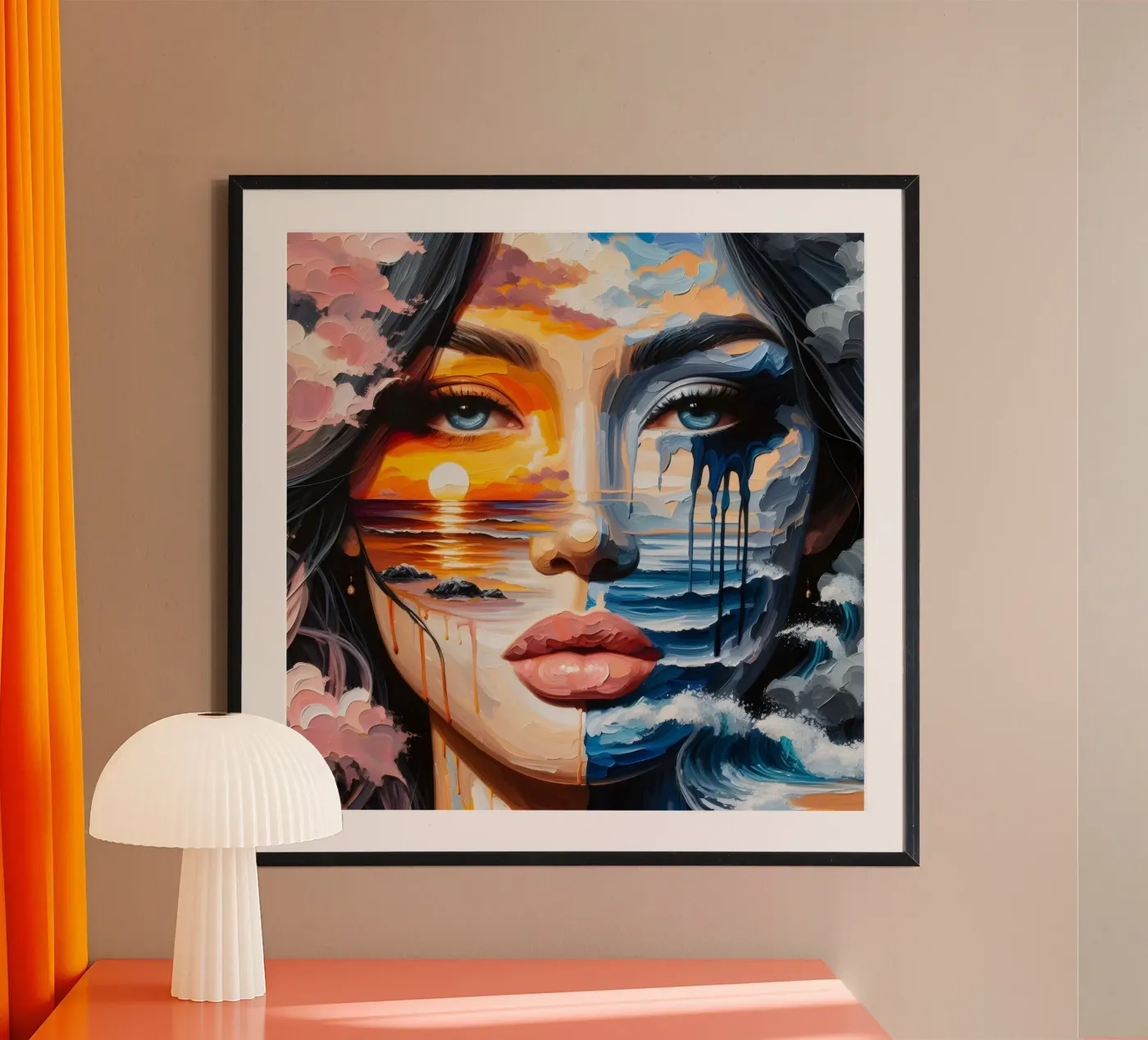 MARE TRANQUILLO E TEMPESTOSO poster da ARTOMATIC