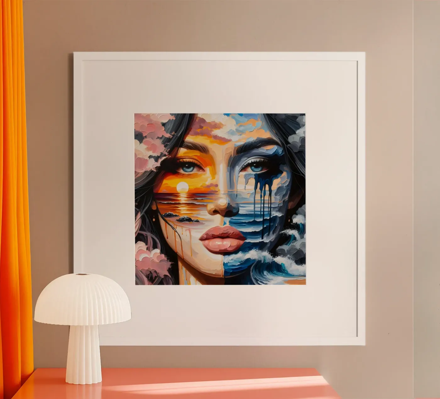 MARE TRANQUILLO E TEMPESTOSO poster da ARTOMATIC