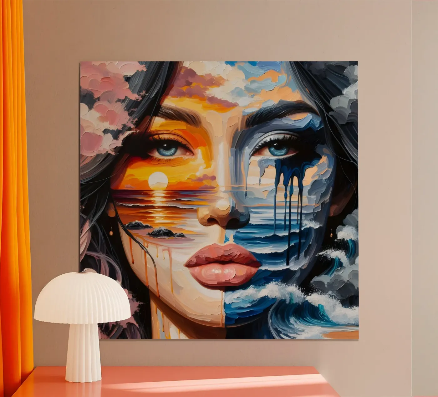 MARE TRANQUILLO E TEMPESTOSO poster da ARTOMATIC