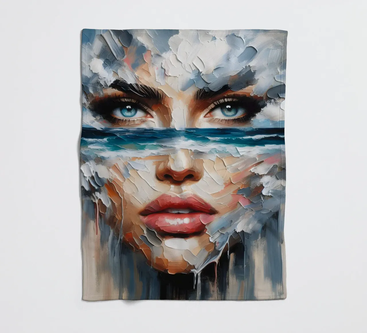 Das Auge des Sturms Fleecedecke von ARTOMATIC