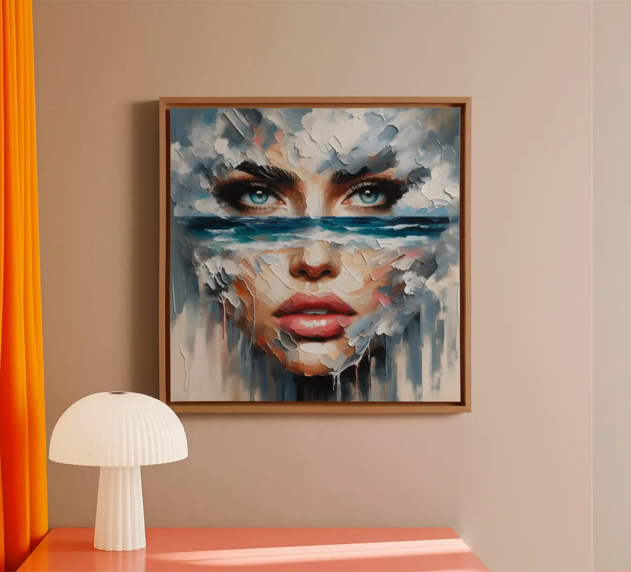 El ojo de la tormenta lienzo de ARTOMATIC