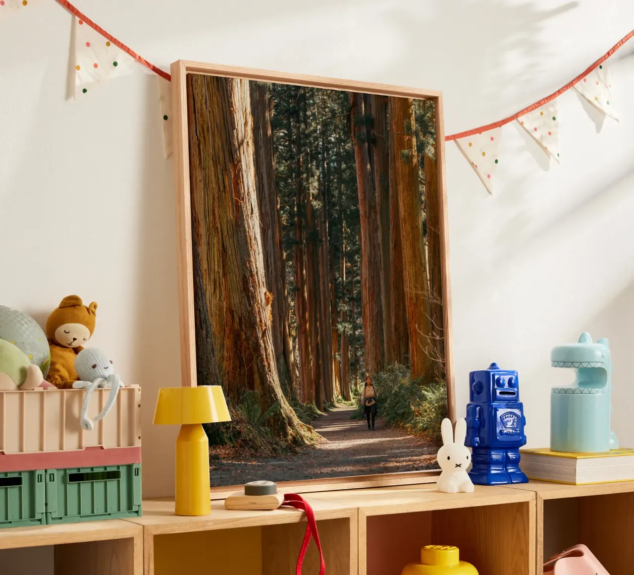 Togakushi Shrine Cedar Tree Tunnel - Nagano, Japan canvas with Floater frame by Marcel Bisig