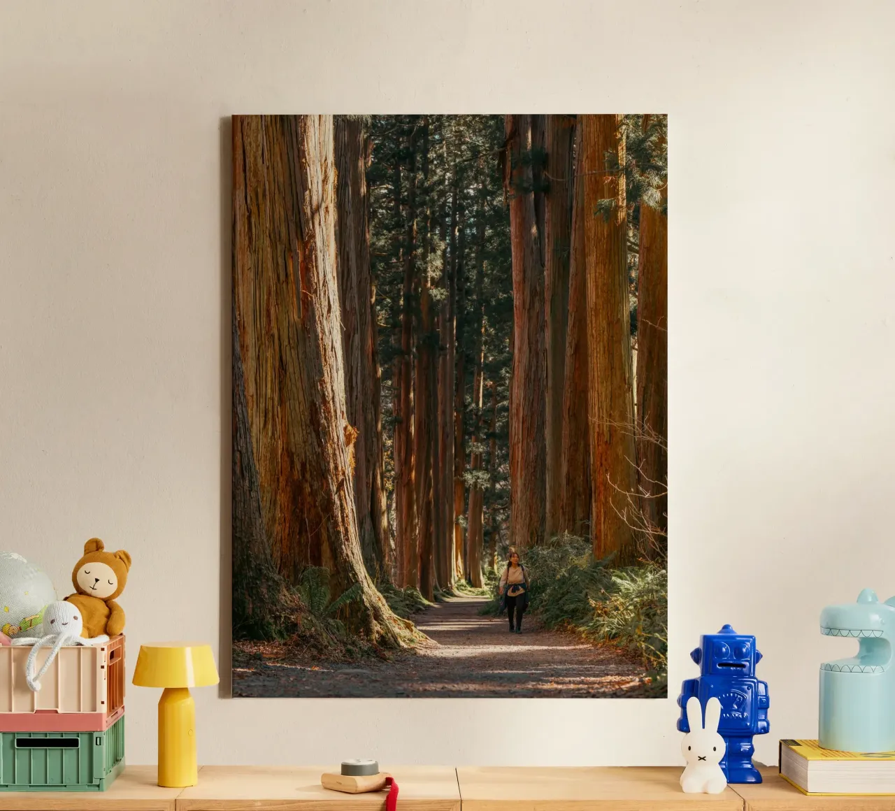 Togakushi Shrine Cedar Tree Tunnel - Nagano, Japan canvas with Floater frame by Marcel Bisig