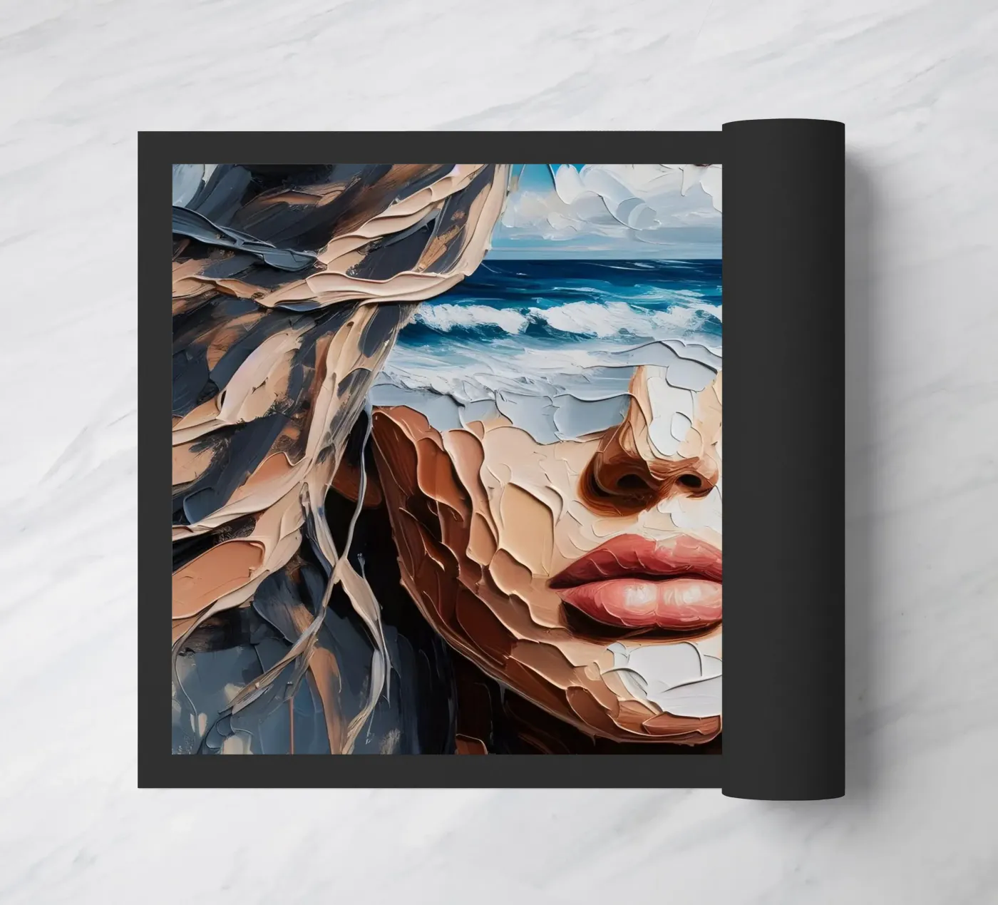 SEA NO EVIL doormat by ARTOMATIC