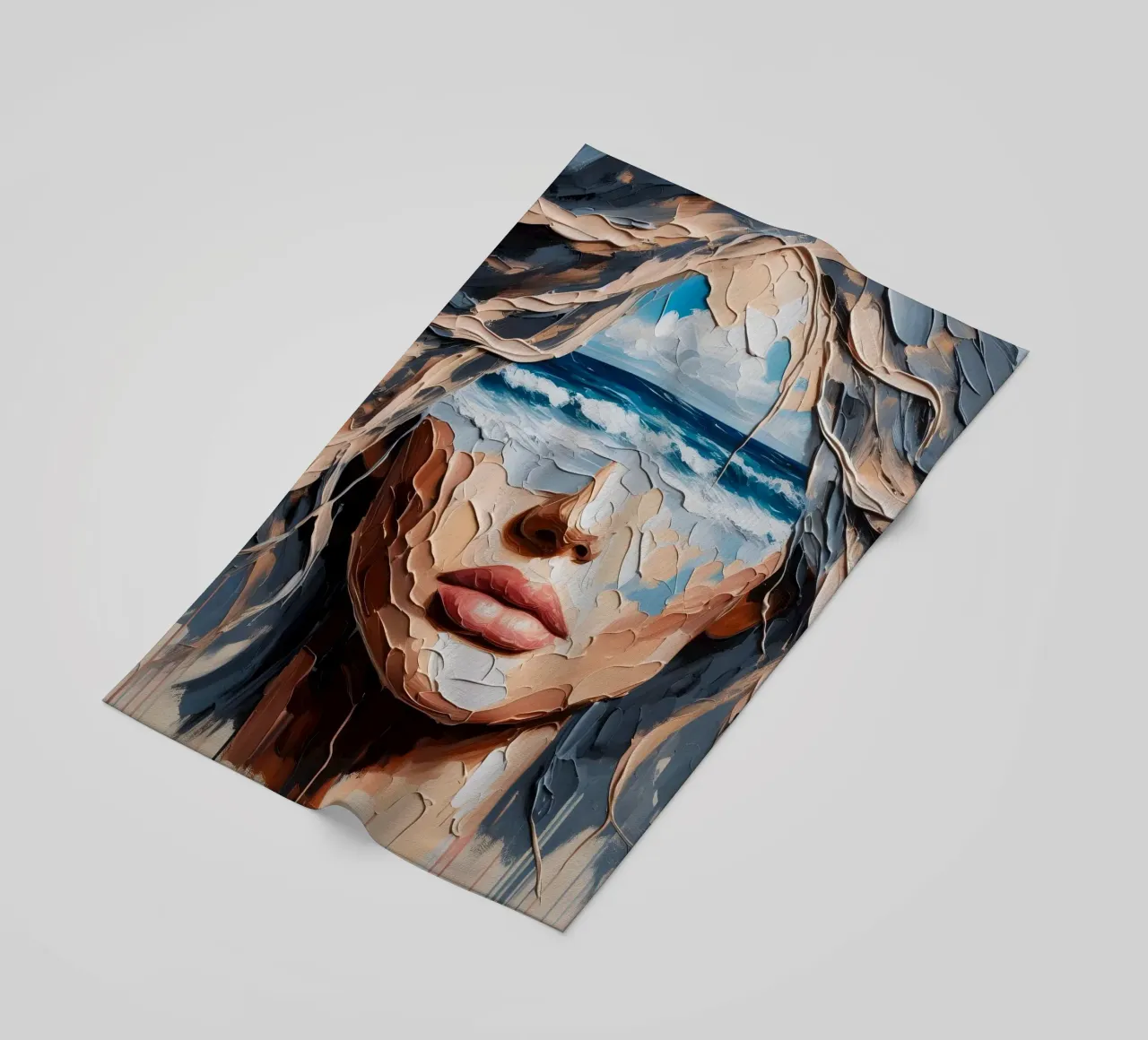 SEA NO EVIL beach towel by ARTOMATIC