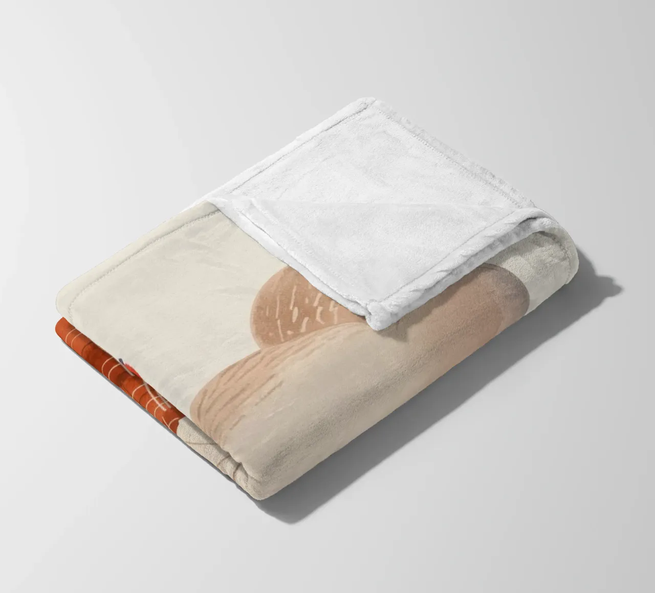 Stampa per cameretta di un simpatico topolino per bambini coperta in pile da Little Lola