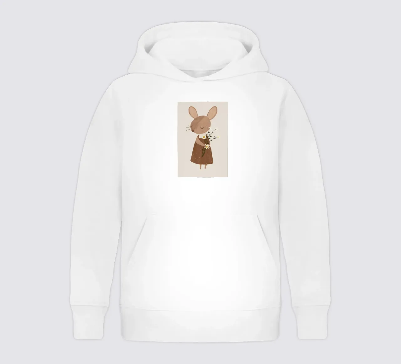 Design di un topolino per la cameretta dei bambini felpa bambino con cappuccio da Little Lola