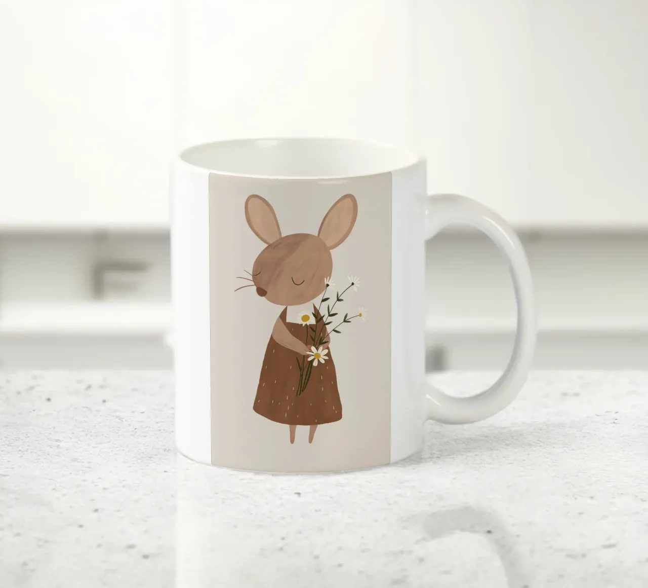 Design di un topolino per la cameretta dei bambini tazza in ceramica da Little Lola